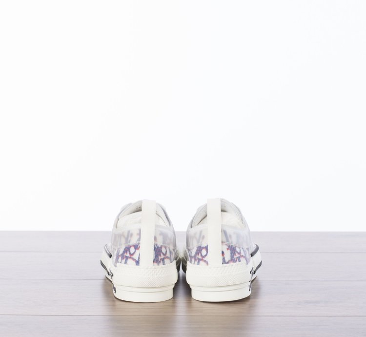 B23 Low-top Sneaker In Blue Red Dior Oblique