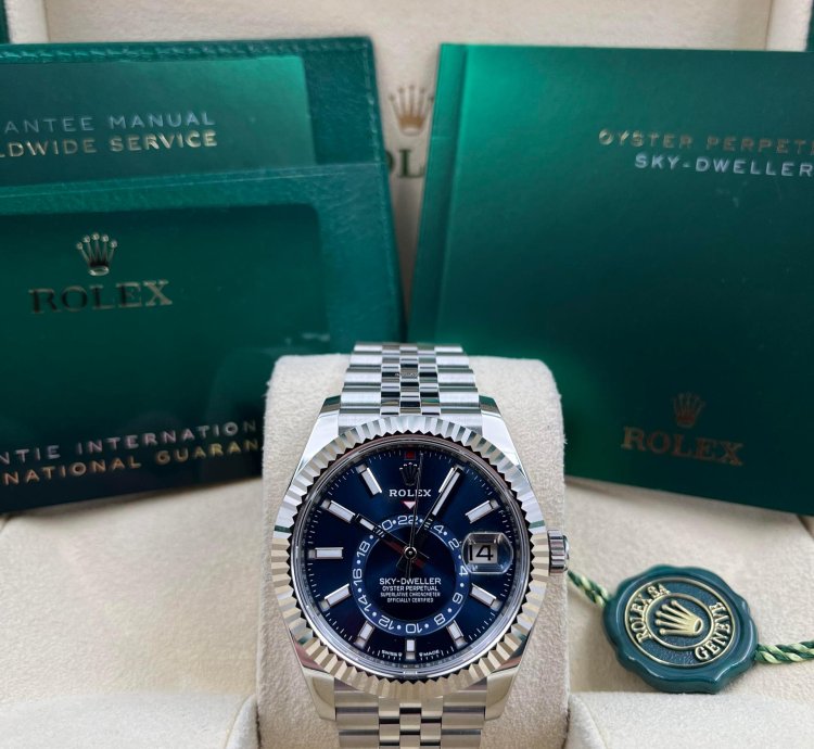Rolex Sky-dweller Blue Dial Jubilee Bracelet 336934 Unworn 2024