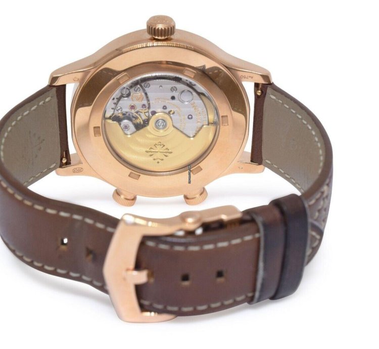 Patek Philippe 5524 Complications 18k Rose Gold Pilots Watch 20 5524r
