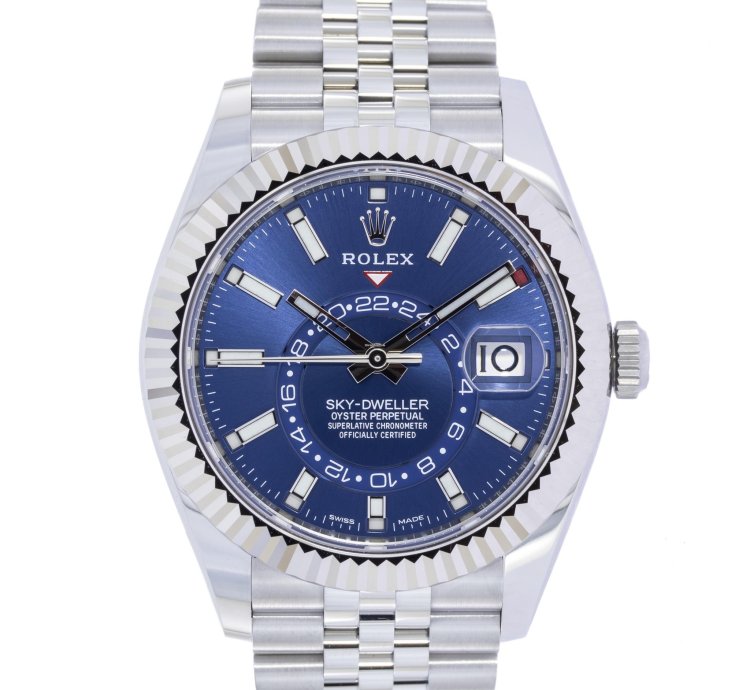 Rolex Sky-dweller Blue Dial Jubilee New Unworn Box And Papers 2022 326934