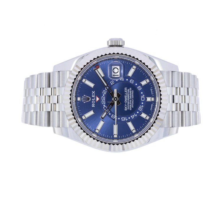 Rolex Sky-dweller Blue Dial Jubilee New Unworn Box And Papers 2022 326934