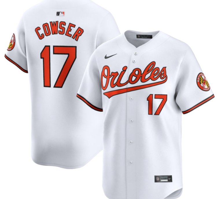 Colton Cowser 17 Baltimore Orioles Home Limited Men Jersey - White
