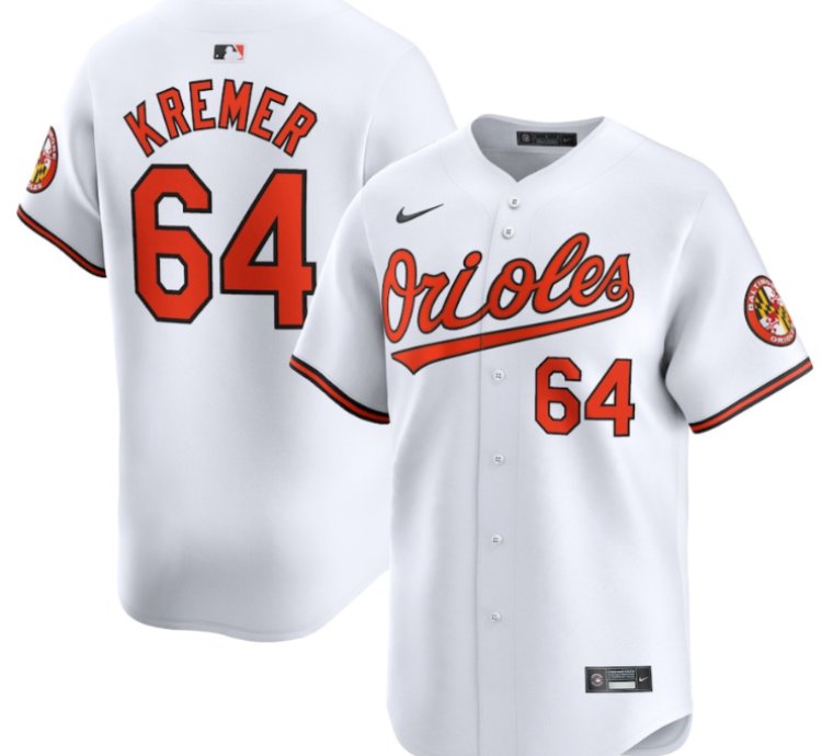 Dean Kremer 64 Baltimore Orioles Home Limited Men Jersey - White