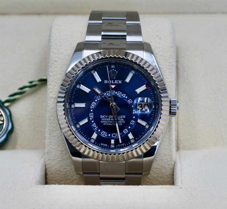 Rolex Sky-dweller Blue Dial Oyster Bracelet 326934 Full Set 2021