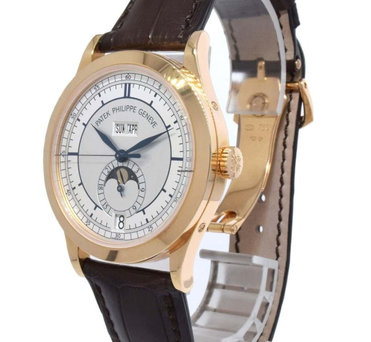 Patek Philippe Annual Calendar 18k Rg Silver Sector Dial Box Papers 5396r-001