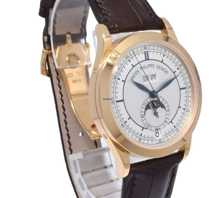 Patek Philippe Annual Calendar 18k Rg Silver Sector Dial Box Papers 5396r-001