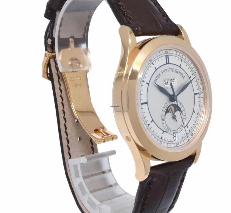 Patek Philippe Annual Calendar 18k Rg Silver Sector Dial Box Papers 5396r-001