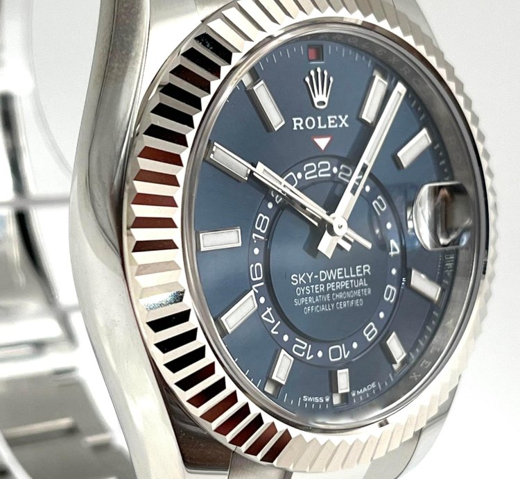 Rolex Sky-dweller Blue Dial Stainless Steel Oyster Bracelet 336934 Unworn 2024
