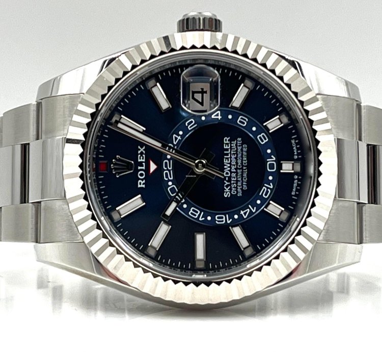 Rolex Sky-dweller Blue Dial Stainless Steel Oyster Bracelet 336934 Unworn 2024