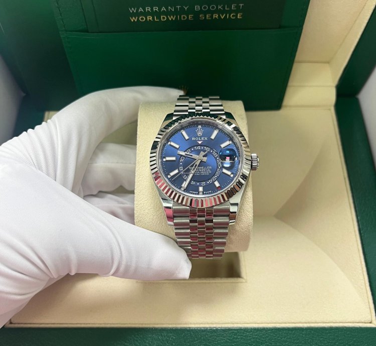 Rolex Sky-dweller Blue Index Dial Jubilee Bracelet 336934
