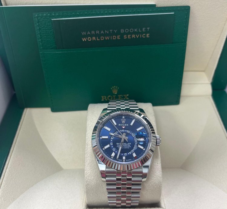 Rolex Sky-dweller Blue Index Dial Jubilee Bracelet 336934