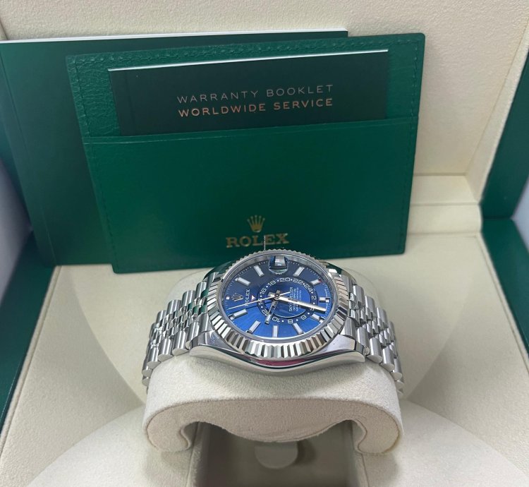 Rolex Sky-dweller Blue Index Dial Jubilee Bracelet 336934