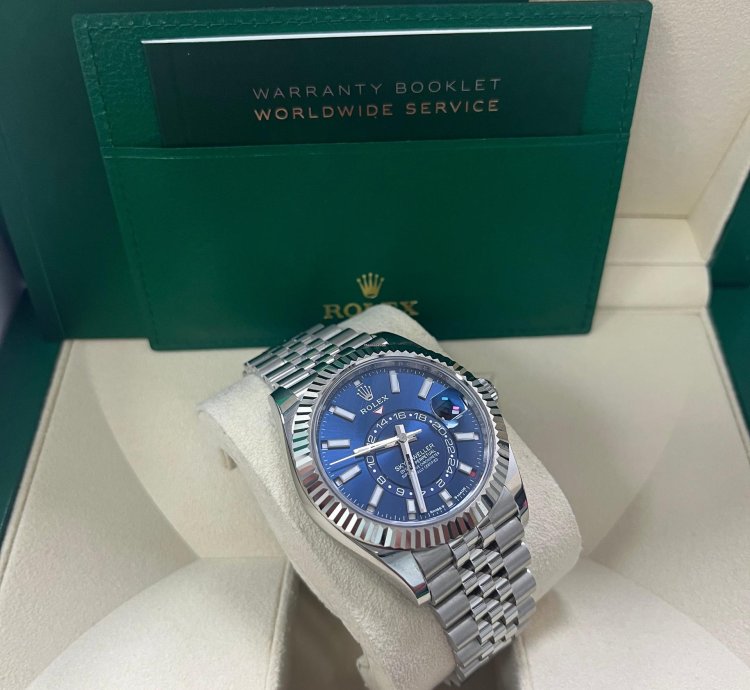 Rolex Sky-dweller Blue Index Dial Jubilee Bracelet 336934