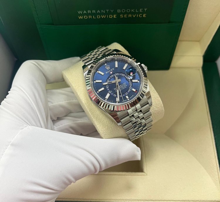 Rolex Sky-dweller Blue Index Dial Jubilee Bracelet 336934