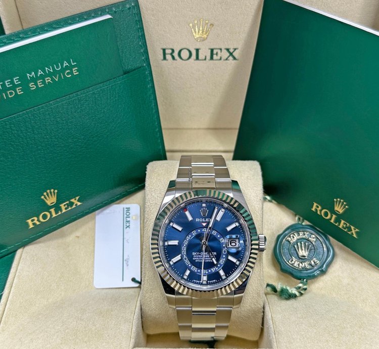 Rolex Sky-dweller Blue Index Dial Oyster Bracelet 2025