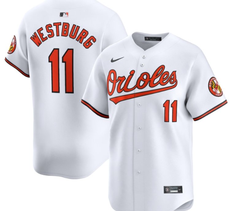 Jordan Westburg 11 Baltimore Orioles Home Limited Men Jersey - White