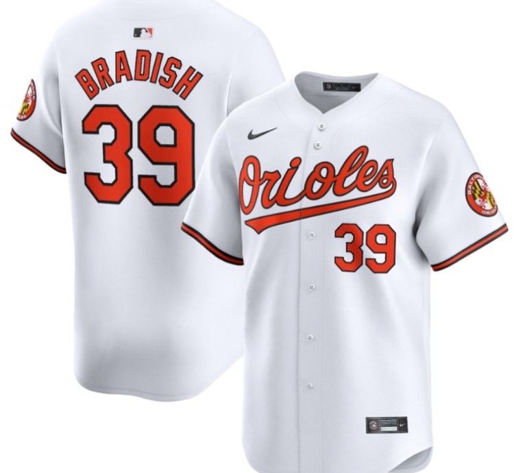 Kyle Bradish 39 Baltimore Orioles Home Limited Men Jersey - White