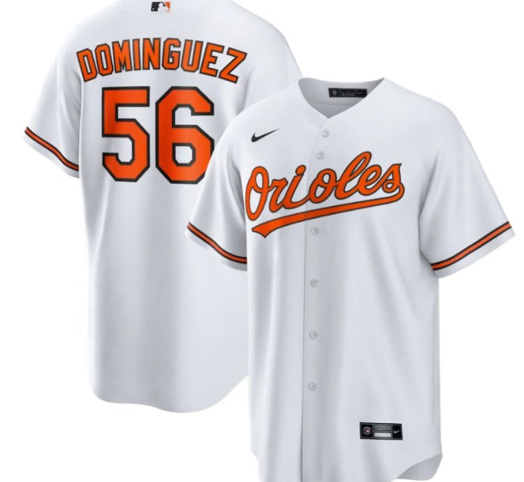 Seranthony Dominguez 56 Baltimore Orioles Home Men Jersey - White