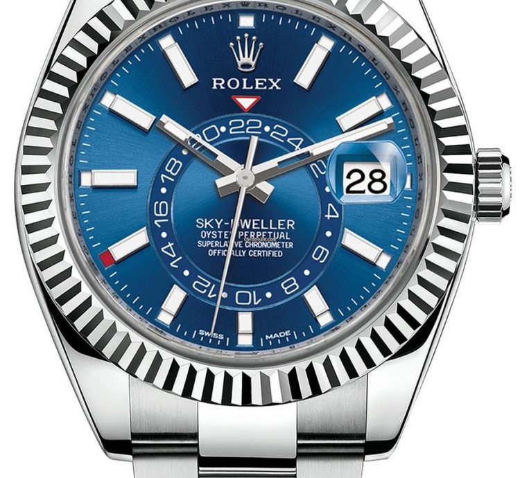 Rolex Sky-dweller Blue Oyster Bracelet 326934 Unworn 2023