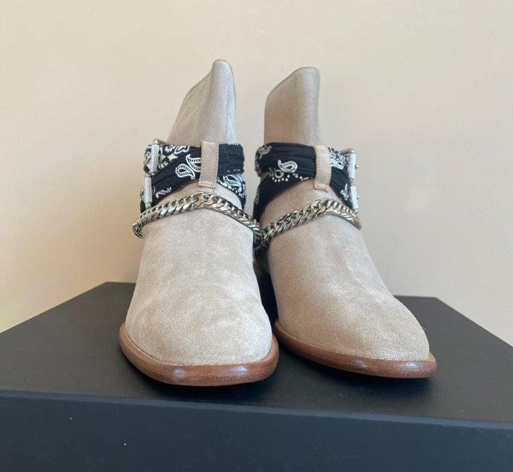 Bandana Buckle Boot In Tan