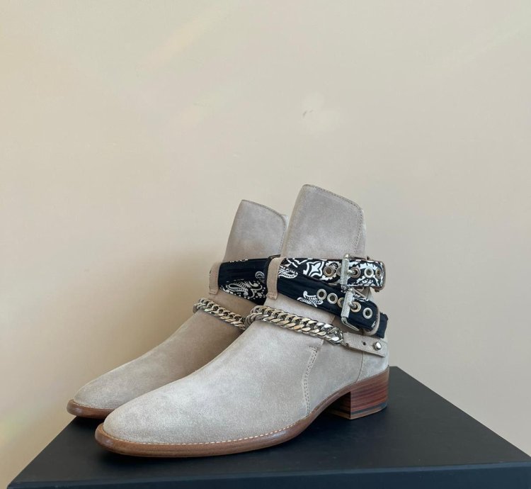 Bandana Buckle Boot In Tan