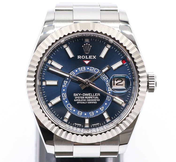 Rolex Sky-dweller Bright Blue New Unworn Year 2017 Full Set With Original Receipt
