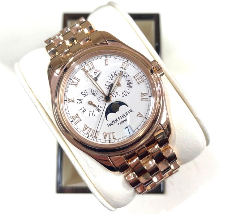 Patek Philippe Annual Calendar 5036 1r Moon Phase Power Reserve 18k Rose Gold