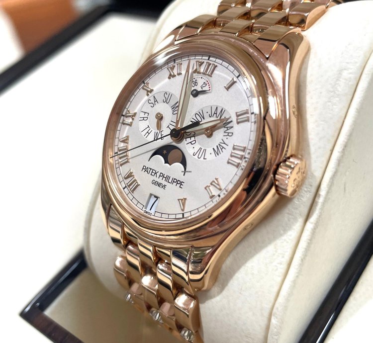 Patek Philippe Annual Calendar 5036 1r Moon Phase Power Reserve 18k Rose Gold