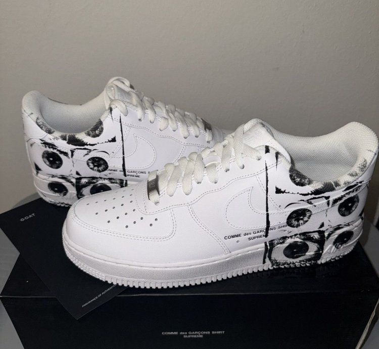 Comme Des Garcons Supreme Nike Air Force 1 Low Eyes