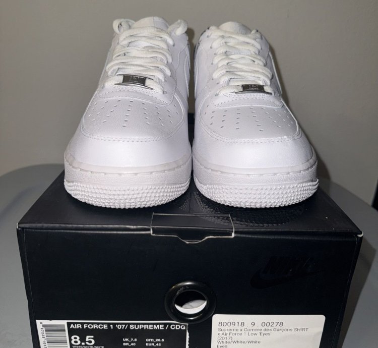 Comme Des Garcons Supreme Nike Air Force 1 Low Eyes