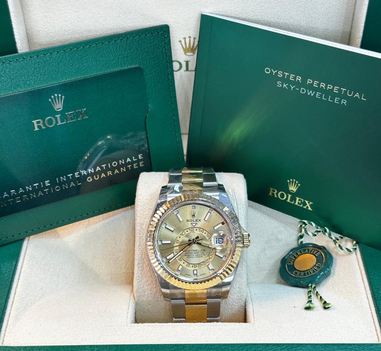 Rolex Sky-dweller Champagne Dial