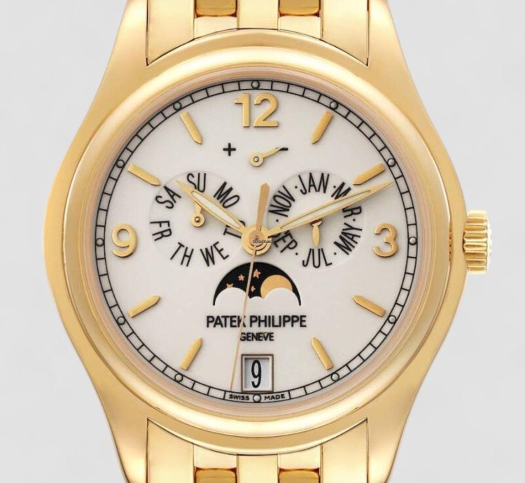 Patek Philippe Annual Calendar 5146 1j Cream Dial 18k Yellow Gold Bracelet