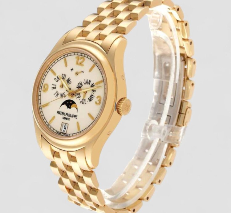 Patek Philippe Annual Calendar 5146 1j Cream Dial 18k Yellow Gold Bracelet