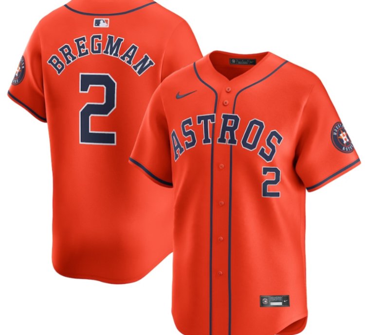 Alex Bregman 2 Houston Astros Alternate Limited Men Jersey - Orange
