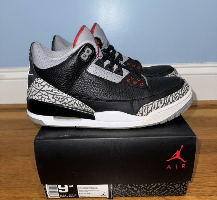 2018 Jordan 3 Black Cement