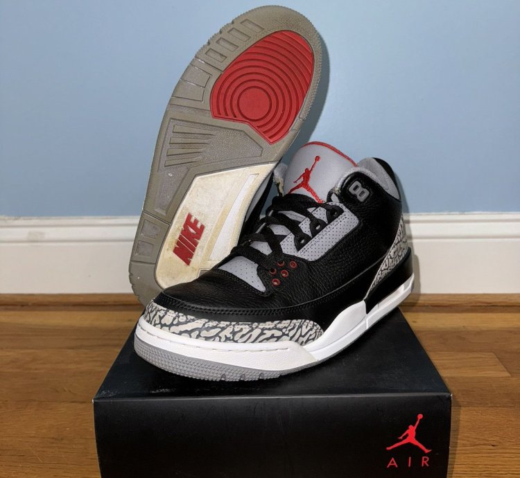 2018 Jordan 3 Black Cement