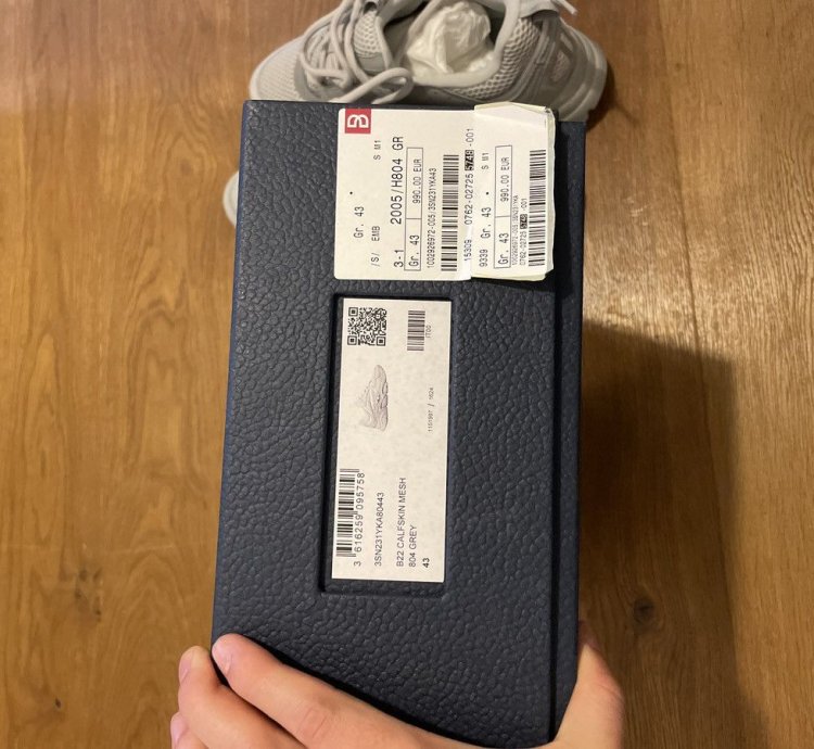 Best Priced 4 New Dior B22 Sneaker Grey Size 43 eu 10