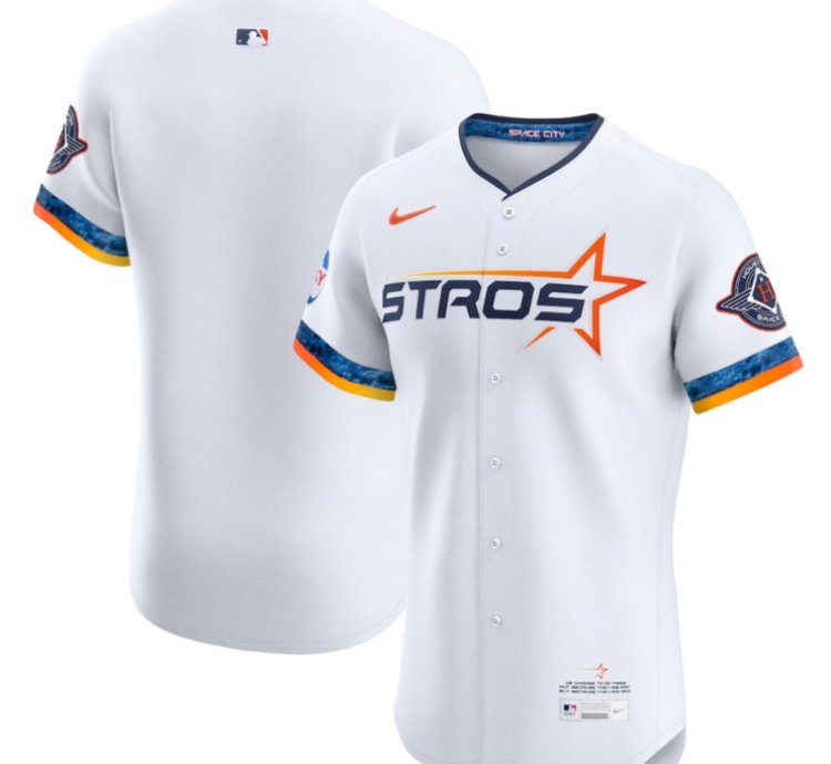 Houston Astros 2025 City Connect Elite Men Jersey - White