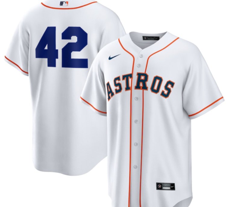 Houston Astros Home 2025 Jackie Robinson Day Men Jersey - White