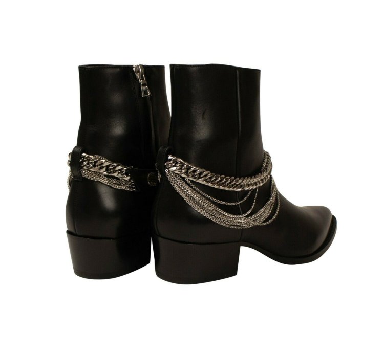 Black Chain Boots Size 43 5