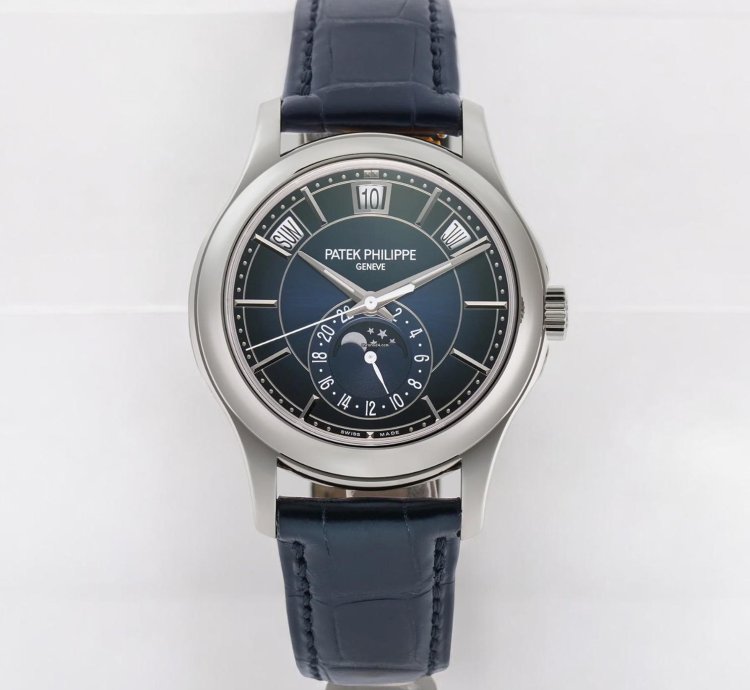 Patek Philippe Annual Calendar 5205g Blue Dial 18k White Gold