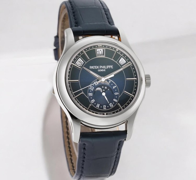 Patek Philippe Annual Calendar 5205g Blue Dial 18k White Gold