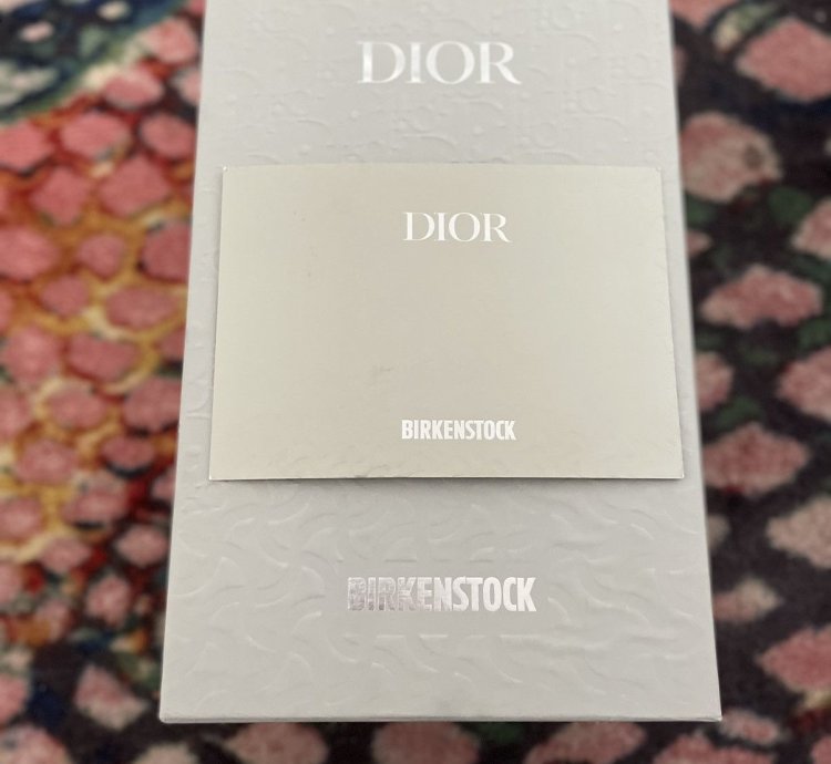 Black Dior Birkenstock Tokio Mule