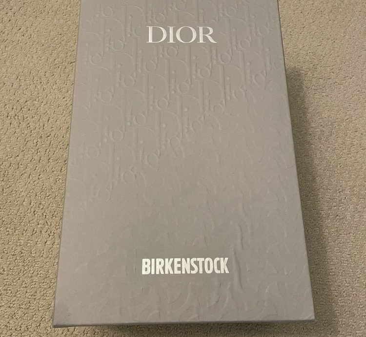 Black Dior Birkenstocks Size 43 New Never Worn