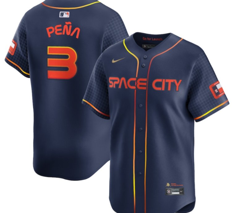 Jeremy Peña 3 Houston Astros City Connect Limited Men Jersey - Navy