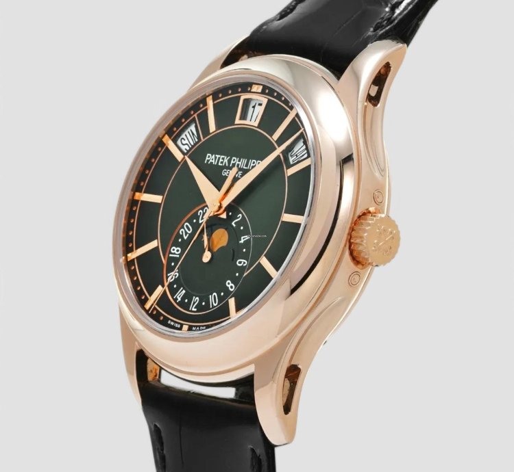 Patek Philippe Annual Calendar 5205r Green Dial 18k Rose Gold