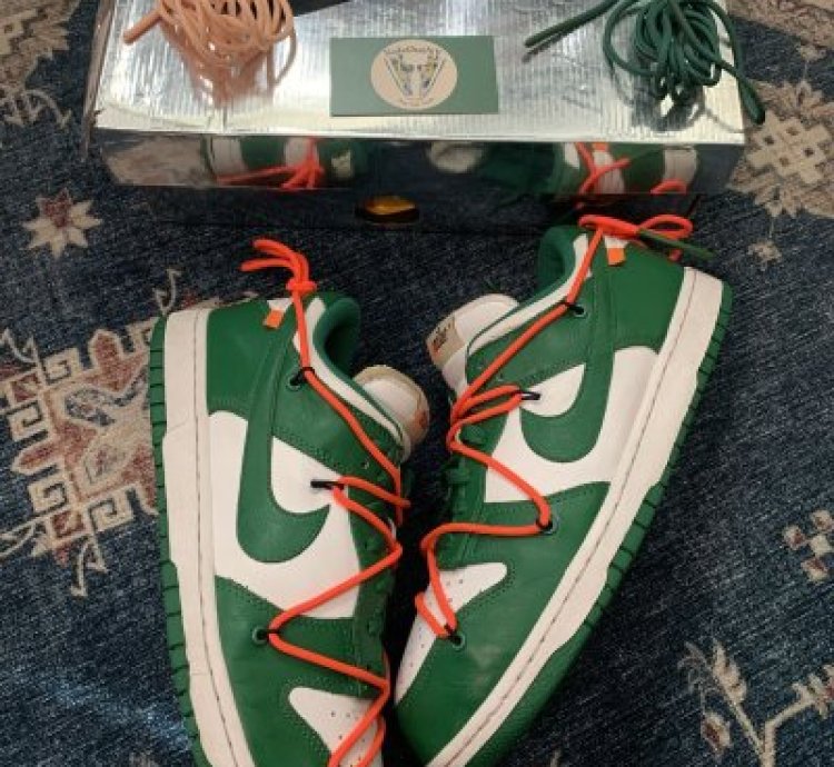 2019 Off White Nike Dunk Low Pine Green