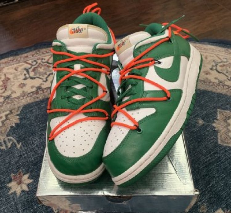 2019 Off White Nike Dunk Low Pine Green