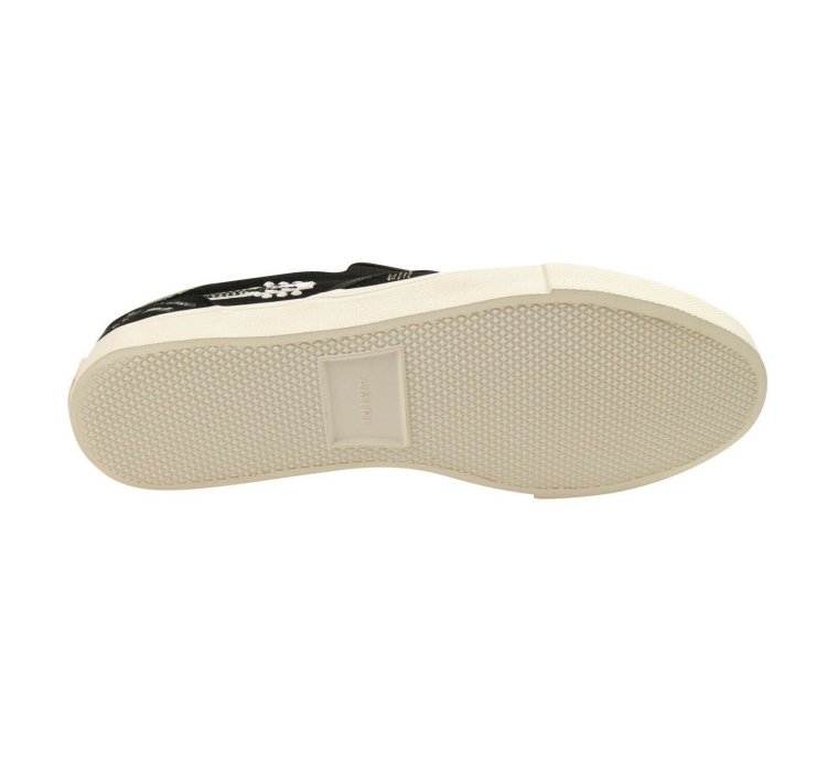 Black Musical Note Slip Ons Size 44
