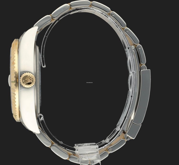 Rolex Sky-dweller Gold Steel Champagne Dial 336933 99 New